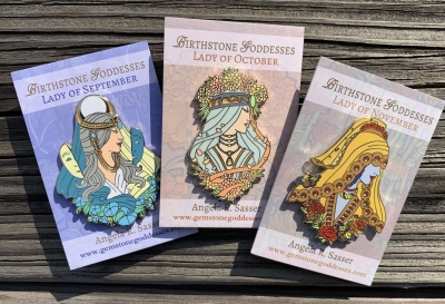 Goddesses of Autumn Enamel Pins