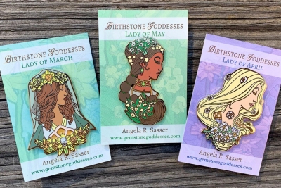 Goddesses of Spring Enamel Pins