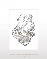Ink and Gold - Lady of April