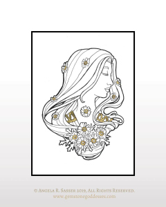 Ink and Gold - Lady of April