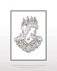 Ink and Gold - Lady of February Ink and Gold - Lady of February