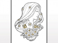 Ink and Gold - Lady of April