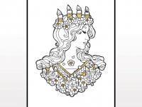 Ink and Gold - Lady of February