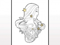 Ink and Gold - Lady of July