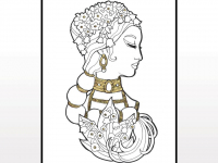 Ink and Gold - Lady of May