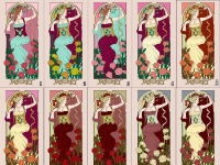 Lady of January Color Studies