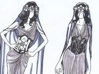 Lady of March Fashion Sketch