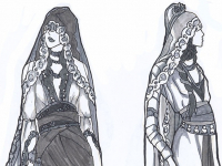 Lady of November Fashion Concept Sketches