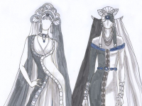 Lady of September Fashion Illustrations