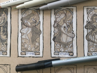 Lady of September Thumbnail Sketches
